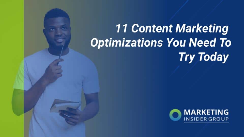 male model thinking about marketing insider group's 11 content marketing optimizations you need to try today