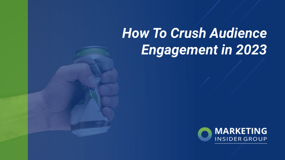 photo shows hand crushing soda can and audience engagement