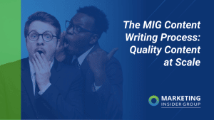 The MIG Content Writing Process: Quality Content at Scale