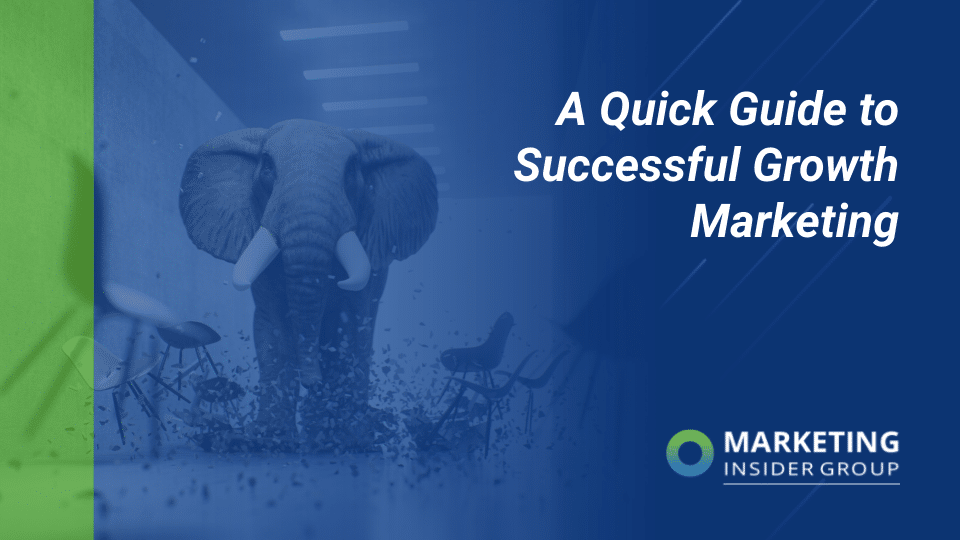 an elephant bursting out of a small room, an illiteration of what growth marketing can do for your business