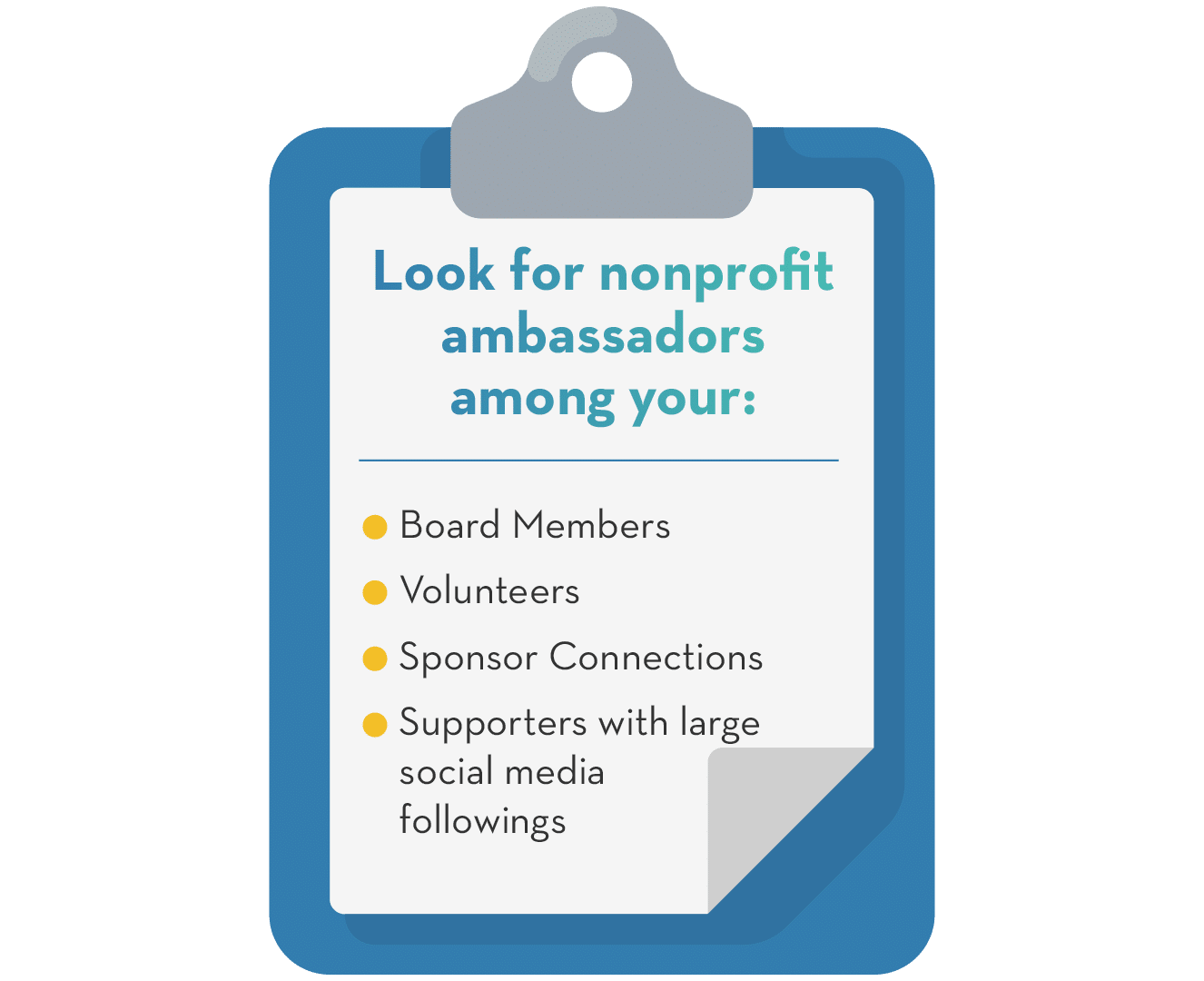 Nonprofit ambassadors can help market your auction across a wider donor network. 