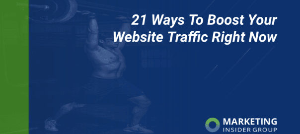 man lifting weights to show boosting web traffic
