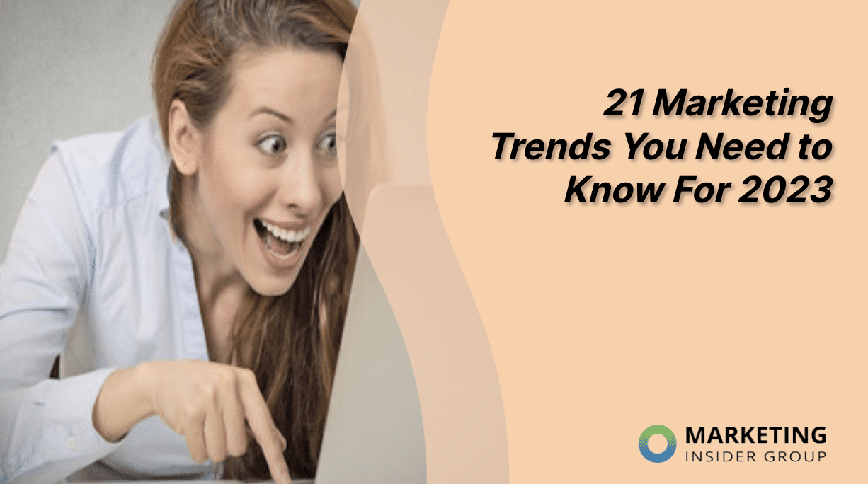 excited woman about 21 marketing trends for 2023