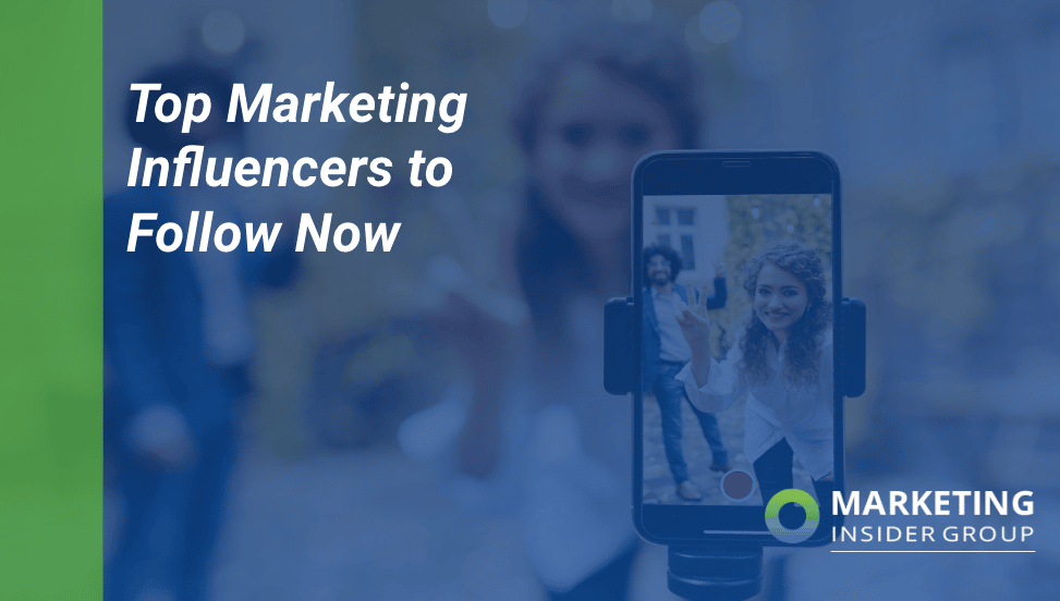 iphone shwoing influencers for top marketing influencers to follow