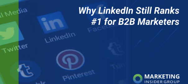 image of social media icons showing linkedin importance for B2B marketers