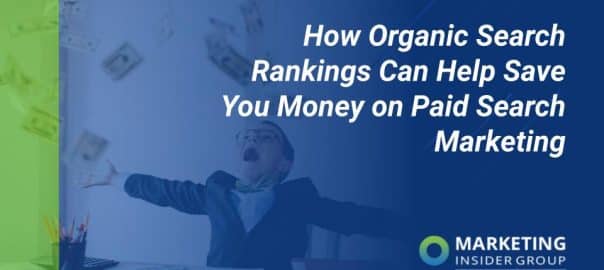 marketing insider group shares how search rankings save money on paid search marketing